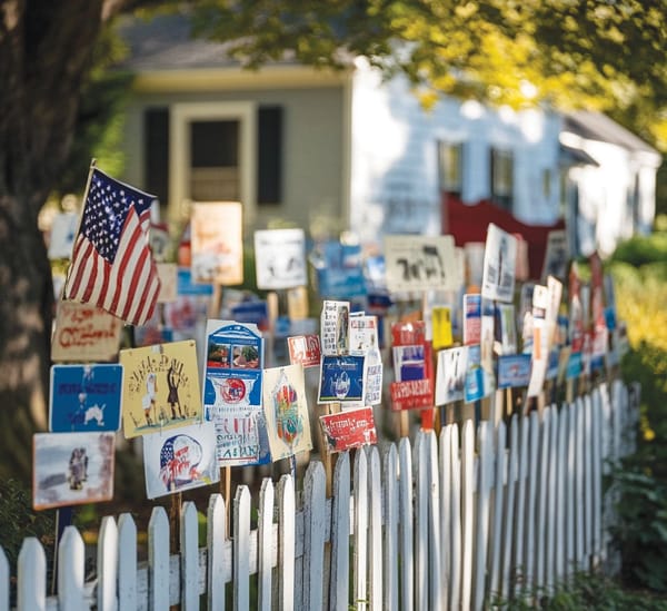 Man Decides Vote Thanks to Yard Sign